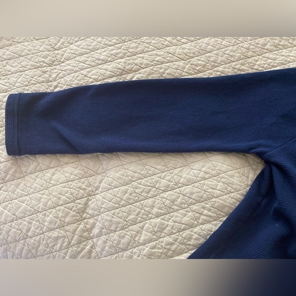 Soft Surroundings Take Two waffle knit sweater. Size PL, Navy Blue. Pullover. - Picture 5 of 6